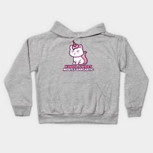 Kinda Sweet Mostly Sarcastic Kids Hoodie